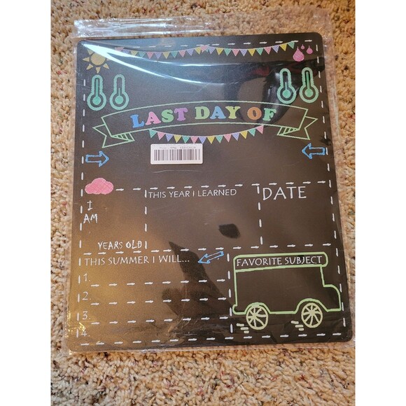 NEW 10x12 First and Last Day of School Chalk Board Sign - Picture 2 of 2